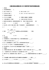 大理白族自治州鹤庆县2023年数学四下期末检测模拟试题含解析