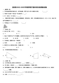 夏河县2022-2023学年数学四下期末综合测试模拟试题含解析