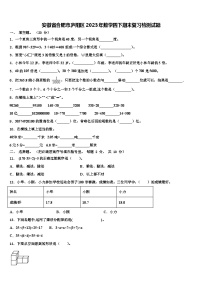 安徽省合肥市庐阳区2023年数学四下期末复习检测试题含解析