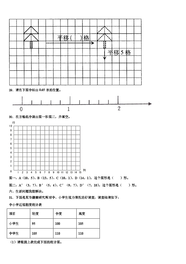 安徽省亳州市蒙城县2022-2023学年四年级数学第二学期期末学业水平测试试题含解析第3页
