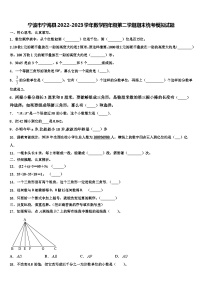 宁波市宁海县2022-2023学年数学四年级第二学期期末统考模拟试题含解析