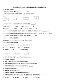 宁夏回族2022-2023学年数学四下期末经典模拟试题含解析