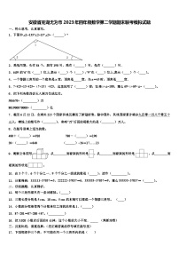 安徽省芜湖无为市2023年四年级数学第二学期期末联考模拟试题含解析