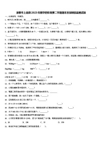 宜春市上高县2023年数学四年级第二学期期末质量跟踪监视试题含解析