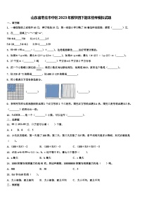 山东省枣庄市中区2023年数学四下期末统考模拟试题含解析