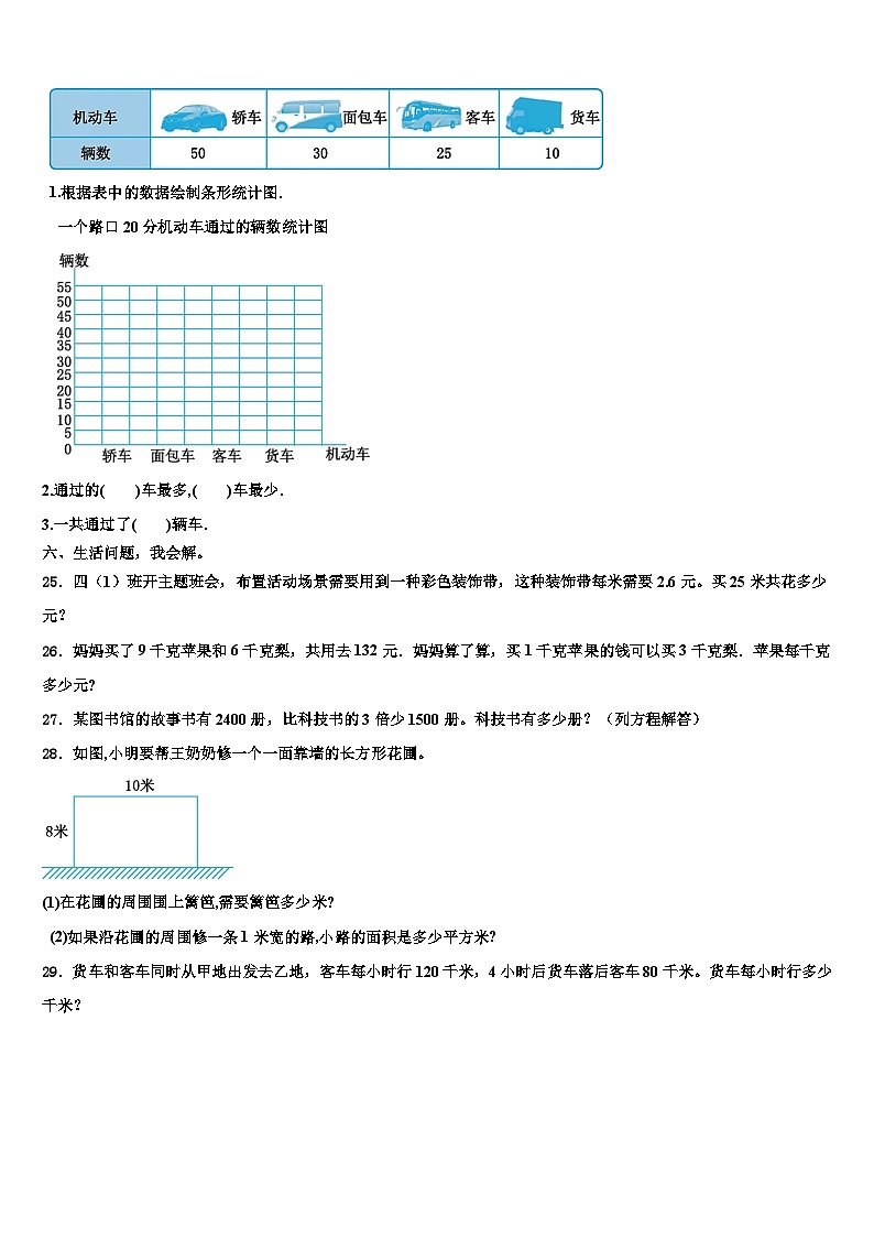 山东省临沂市兰陵县2022-2023学年数学四年级第二学期期末学业质量监测试题含解析03