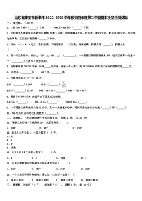 山东省泰安市新泰市2022-2023学年数学四年级第二学期期末质量检测试题含解析