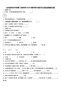 山东省菏泽市曹县第二初级中学2023年数学四下期末学业质量监测模拟试题含解析