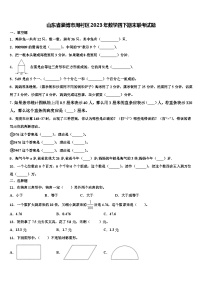 山东省淄博市周村区2023年数学四下期末联考试题含解析