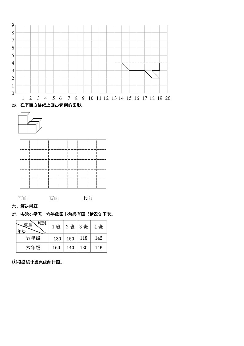山西省临汾市古县2022-2023学年四年级数学第二学期期末统考试题含解析第3页