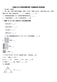 巴彦县2023年四年级数学第二学期期末复习检测试题含解析