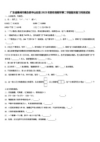 广东省惠州市惠东县平山街道2023年四年级数学第二学期期末复习检测试题含解析