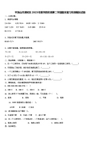 平顶山市湛河区2023年数学四年级第二学期期末复习检测模拟试题含解析