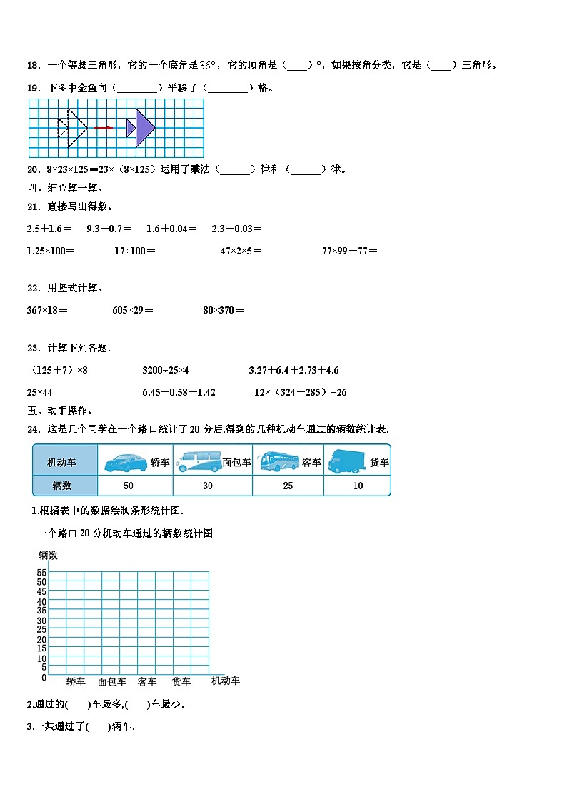 岐山县2022-2023学年数学四下期末学业水平测试试题含解析第2页