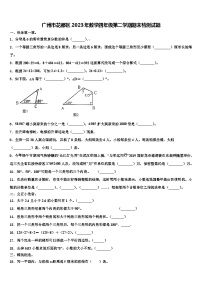 广州市花都区2023年数学四年级第二学期期末检测试题含解析