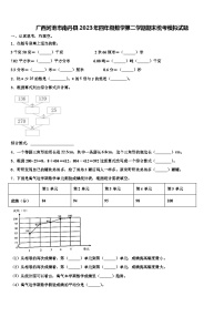 广西河池市南丹县2023年四年级数学第二学期期末统考模拟试题含解析