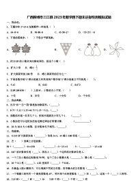 广西柳州市三江县2023年数学四下期末达标检测模拟试题含解析