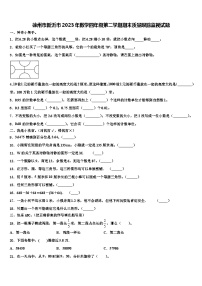 徐州市新沂市2023年数学四年级第二学期期末质量跟踪监视试题含解析