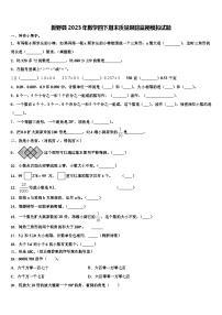 新野县2023年数学四下期末质量跟踪监视模拟试题含解析