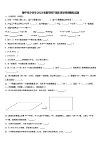 晋中市介休市2023年数学四下期末质量检测模拟试题含解析