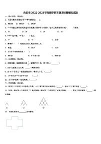 永安市2022-2023学年数学四下期末经典模拟试题含解析