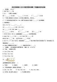 武汉市新洲区2023年数学四年级第二学期期末统考试题含解析