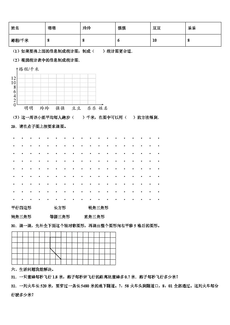 江西省上饶市万年县2023年数学四下期末联考试题含解析第3页
