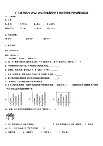 广东省茂名市2022-2023学年数学四下期末学业水平测试模拟试题含解析