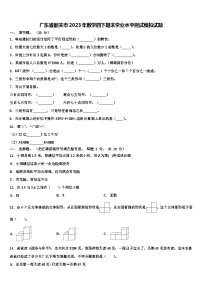 广东省韶关市2023年数学四下期末学业水平测试模拟试题含解析