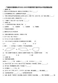 广西来宾市象州县小学2022-2023学年数学四下期末学业水平测试模拟试题含解析