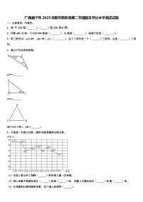 广西南宁市2023年数学四年级第二学期期末学业水平测试试题含解析