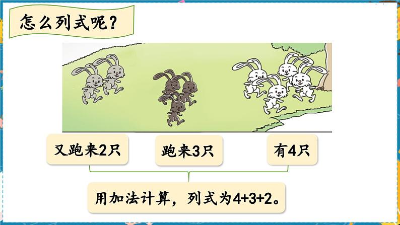 数学青岛一（上） 三  走进花果山 信息窗7   10以内的连加、连减 PPT课件第8页