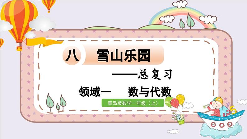 数学青岛一（上） 八  雪山乐园—总复习 领域一   数与代数 PPT课件01
