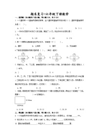 期末复习（试题）北京版六年级下册数学+