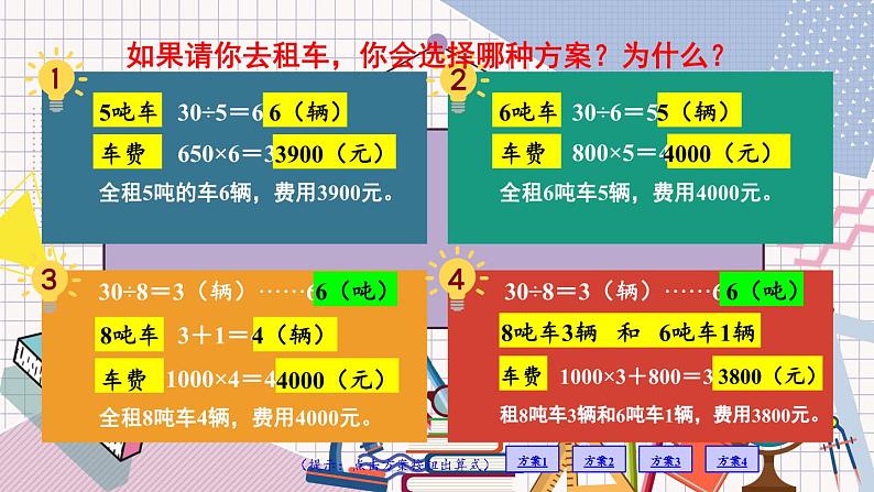 数学冀教三上 第7单元 运输方案 PPT课件+教案+习题05