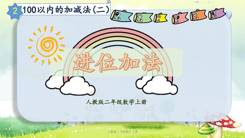 【核心素养】人教版小学数学二年级上册2.2100以内的加减法（二）（进位加法） 课件+教案（含教学反思）01