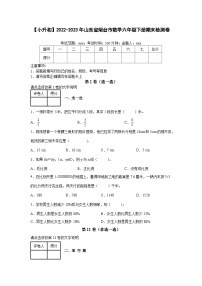 【小升初】2022-2023学年山东省烟台市数学六年级下册期末检测卷（含解析）