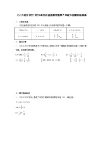 【小升初】2022-2023学年四川省成都市数学六年级下册期末检测卷（含解析）