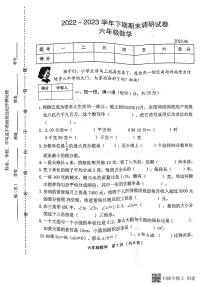 河南省新乡市卫辉市2022-2023学年六年级下学期期末数学试题