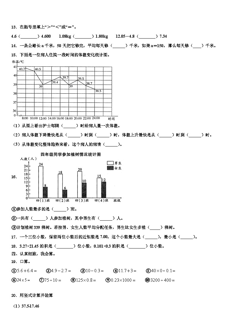河北省秦皇岛市山海关区2023年数学四年级第二学期期末检测试题含解析第2页