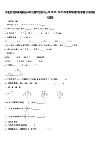 河北省石家庄高新技术产业开发区实验小学2022-2023学年数学四下期末复习检测模拟试题含解析