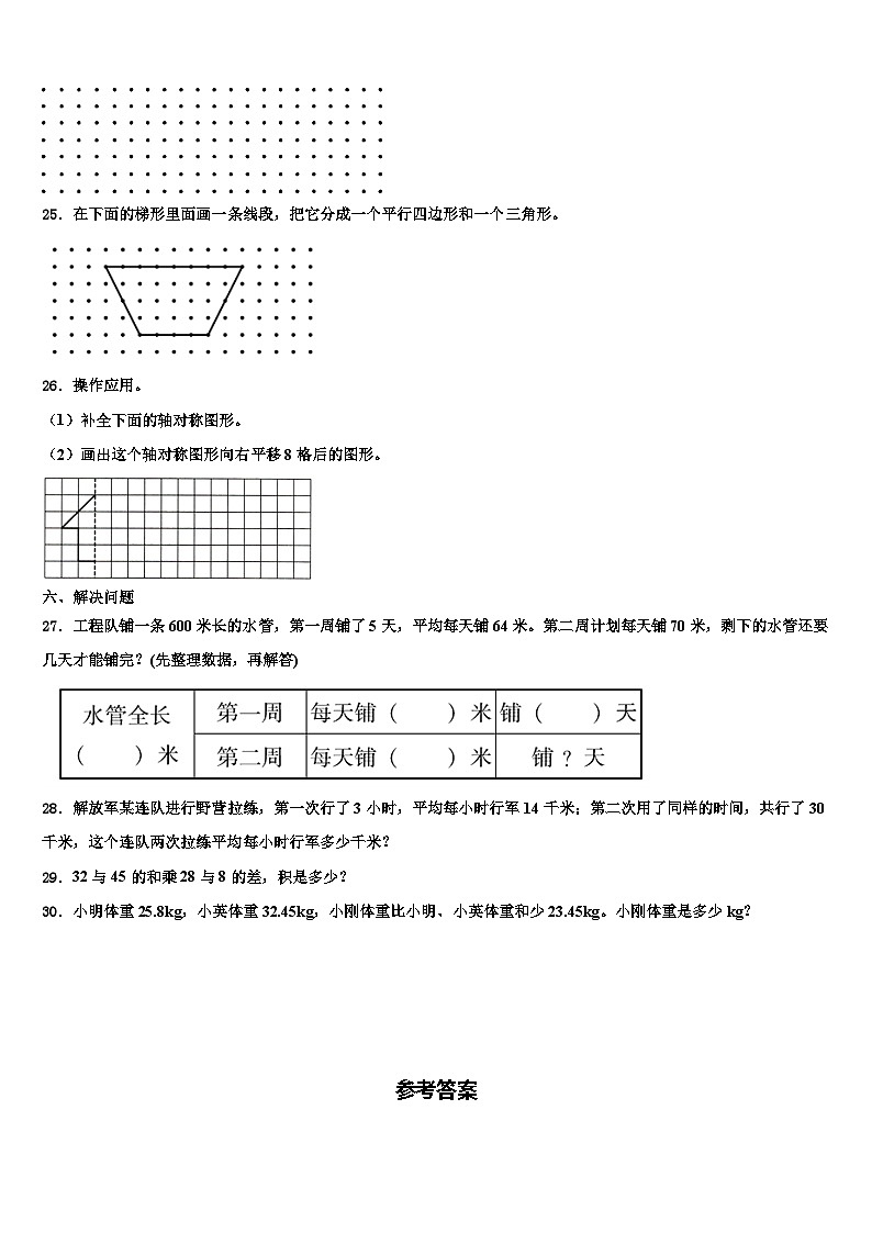 河南省信阳市固始县2023年数学四年级第二学期期末达标检测试题含解析第3页