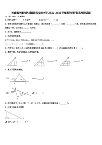 河南省洛阳市伊川县德艺实验小学2022-2023学年数学四下期末预测试题含解析