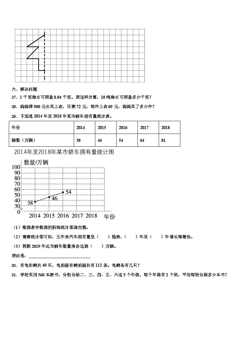 河南省商丘市项城市正泰博文学校2022-2023学年数学四下期末统考模拟试题含解析第3页