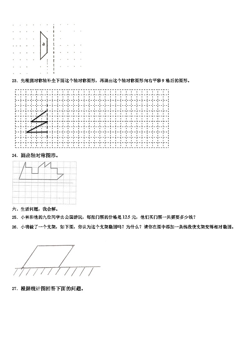 河南省南阳市镇平县2023年数学四年级第二学期期末达标检测模拟试题含解析03