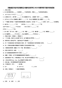 河南省驻马店市正阳县北大翰林实验学校2023年数学四下期末检测试题含解析