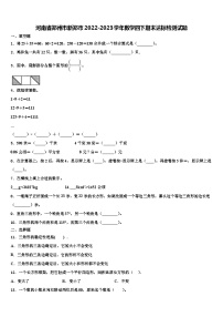 河南省郑州市新郑市2022-2023学年数学四下期末达标检测试题含解析