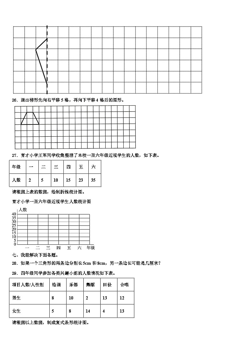 洛南县2022-2023学年数学四年级第二学期期末复习检测试题含解析第3页