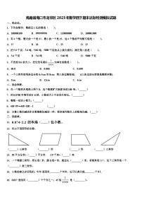 海南省海口市龙华区2023年数学四下期末达标检测模拟试题含解析