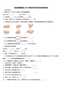 湖北省襄阳地区2023年数学四下期末质量检测试题含解析